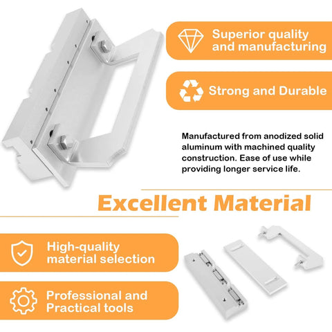 Bevel Jig For Knife Making With Strong Magnets, Ideal For Crafting Knives, Anodized solid aluminum, professional tool