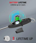 Battery compartment of Digital Food Thermometer For Cooking And Baking With A Long 5.3 Inch Probe, showing 2-year battery life.