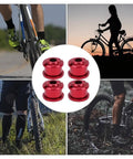 M8 Aluminum Chainring Bolts, 10 Pieces, Ultra Lightweight Single Speed Crankset Fasteners For Mountain And Road Bikes, Red, 8mm Bolt Head