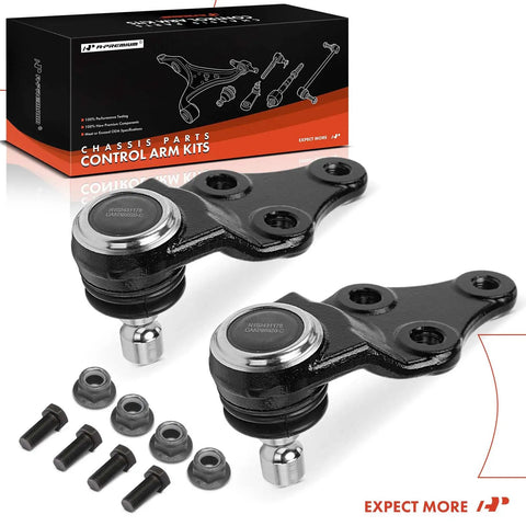 Beefy Forged Steel Front Lower Ball Joint for Hyundai and Kia, Fits Azera 2012 2014, Santa Fe 2013 2018, Santa Fe Sport 2013 2018, Santa Fe XL 2013 2019, Sonata 2011 2014, Optima 2011 2015, Rondo 2014 2017, Sorento 2014 2015, front lower steel control arm kit with hardware