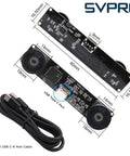 Dual Lens USB Camera Module 1080P 60FPS UVC Industrial Board With Color Synchronization Dual M12 Lenses and USB cable