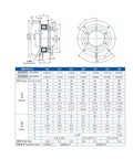 Straight Up Solid 24V Dry Single Plate Electromagnetic Brake Built Like A Tank For Heavy Machinery And Seamless Smooth Engagement With Foolproof Drop In Install No Fluff Just Pure Performance dimensions and specifications chart.