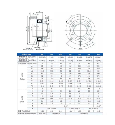 Straight Up Solid 24V Dry Single Plate Electromagnetic Brake Built Like A Tank For Heavy Machinery And Seamless Smooth Engagement With Foolproof Drop In Install No Fluff Just Pure Performance dimensions and specifications chart.