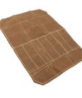 Waxed Canvas Go-To Chef Knife Roll Bag For Camping And Travel Durable Water Resistant Knife Carrier With Secure Slots