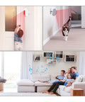 Wireless Pro Motion Sensor Alarm for home security with sensors and alerts for kids and pets, indoor use with 500 ft range.