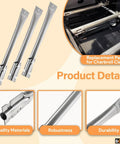 Replacement Burner And Heat Plate Kit For Classic 360 Three Burner Gas Grill Easy Install And Durable Stainless Plates