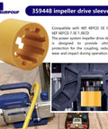 Power Systems Impeller Drive Sleeve 359448 For Kohler Engines 4EF 4EFCD 5E 5ECD 6EF 6EFCD 7.3E 7.3ECD yellow plastic sleeve