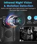 Infrared night vision features of 1080P HD Body Camera With Night Vision And Crisp Audio Capture For Cops And Security Pros