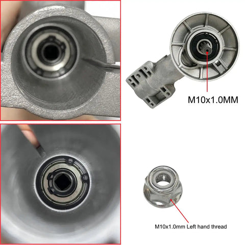Close-up of Beefed Up Trimmer Gear Head Replacement Kit With Gearbox For Stihl Weed Eater And Brush Cutter Fits FS56RCE FS91R FS70R FS94R