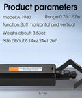 Pro Grade Round Cable Stripping Knife for 19-40mm cables with vertical and horizontal action, shown with dimensions and features.