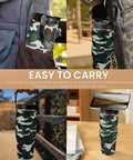 Camouflage 30Oz Tumbler With Handle Stainless Steel Insulated Travel Cup With Flip Straw Coffee On The Go for outdoors enthusiasts