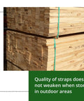 3/4 Inch X 2400 Ft Polyester PET Strapping Kit With 2500 Lb Break Strength securing lumber stacks
