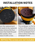 Gnellkoor 5-inch 8-hole hook-and-loop sander pad replacement for DeWalt orbital sander, 2-pack