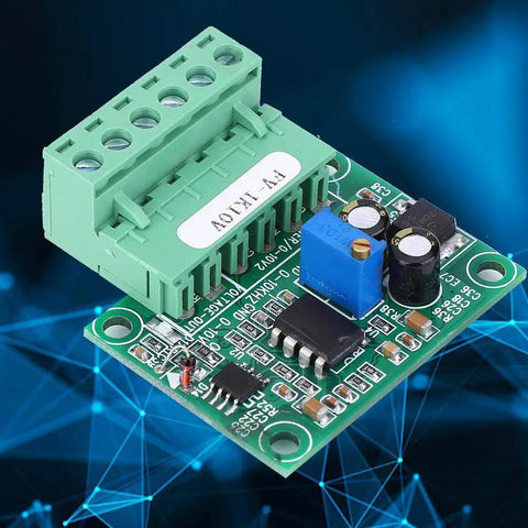 Frequency To Voltage Converter Module For PLC And Motion Control Converts 0-1KHz Pulses To 0-10V Analog Output FV-1KHz10V