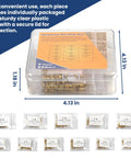 SC1 SC4 Rekey Kit For Lock Cores 500 Piece Pack in clear box with labeled pin bags, tools, and dimensions shown.