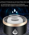 Your Portable Hydrogen Water Bottle Generator Is A Top Shelf Tool For Crafting 1500 PPB Antioxidant Drinks In Three Minutes Via Quick Usb Power So You Stay Hydrated Zero Sweat In A Comfortable 420ML Coffee Tinted Travel Cup, featuring platinum titanium alloy electrolyysis sheet.
