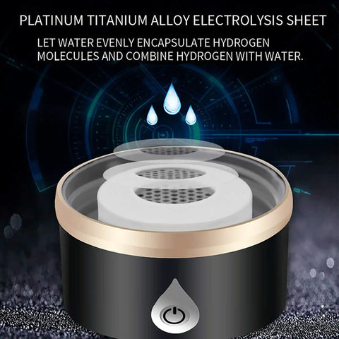 Your Portable Hydrogen Water Bottle Generator Is A Top Shelf Tool For Crafting 1500 PPB Antioxidant Drinks In Three Minutes Via Quick Usb Power So You Stay Hydrated Zero Sweat In A Comfortable 420ML Coffee Tinted Travel Cup, featuring platinum titanium alloy electrolyysis sheet.