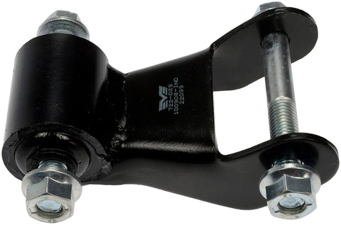 Rearward Leaf Spring Shackle Replacement For Select Chevy And GMC Models, powder coated steel, direct fit suspension part