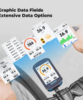 Color Screen Cycling Computer With Wireless GPS Navigation And Reroute Planning, WiFi And Bluetooth Sync, handlebar mount view