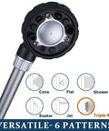 Lightweight Watering Wand With 6 Spray Modes For Hanging Baskets And Windows showing nozzle options