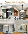 Zobawlks Pendant Lights Kitchen Island: Mid-Century Hanging Light, floral shade in kitchen island, laundry, study, drawing room