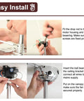 Installation instructions for Two Pack Farmhouse Flush Mount Ceiling Lights With Vintage Industrial Vibe Matte Black Open Cage Fixtures