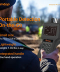 Top Notch Handheld Particle Counter Featuring Pm1 Pm25 Pm10 Air Quality Monitoring And Iso Certified Aerosol Detection Bringing Spot On Accuracy To Cleanrooms Labs And Medical Facilities Daily, compact and lightweight design in use.