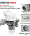 Upgraded AHA75673404 Washer Drain Pump Assembly for LG Washing Machine Replacement, Drop In Fit for WT7800CV WT7100CW WT7060CW WT7300CV WT7800CW WT7900HBA WT7150CW, Beefed Up Durable High Performance Pump gray plastic