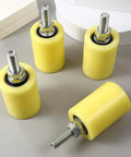 Heavy Duty Nylon Sliding Gate Rollers 4 Pack For Smooth Quiet Gate Motion On Rails Fits Sliding Gates Iron And Electric Gates Easy Install 2 Inch Gate Wheels Light Yellow