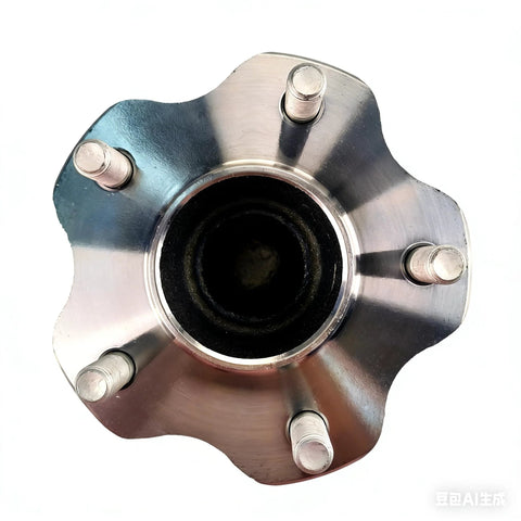 Top view of 2 Piece 512388 Rear Wheel Bearing Hub Assembly Drop In Fit For Altima 2007-2018, Maxima 2009-2019 with 5 lugs and ABS
