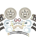 Ford Mustang 1964 1969 Economy Disc Brake Conversion Kit With 11 Inch Rotors Loaded Calipers For V8 Drum Spindles Includes Hardware