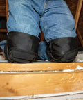 Person wearing All Day Comfort Lightweight Knee Pads With Padded Sleeves Breathable Mesh in attic worksite