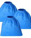3 Pack Cloth Vacuum Filter Bags For 2.5 Gallon Wet Dry Vac Models AA256 AA255 AA255W AA155 Microlined