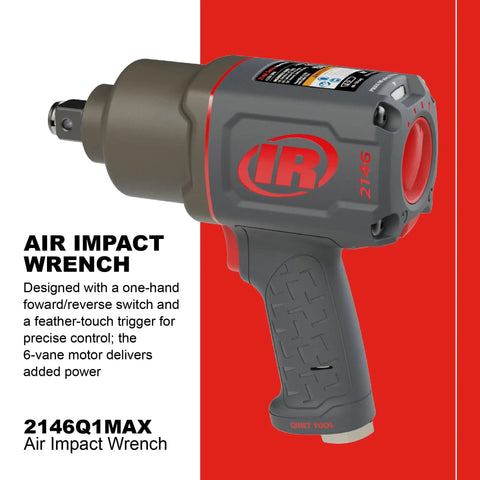 Beast Three Quarter Inch Drive Air Impact Wrench With Up To 2000 Ft-Lbs Nut Busting Torque, Heavy Duty Auto Shop Tool For Automotive And Industrial Jobs, Comfortable Grip, Air Tool Only, 3/4-inch drive