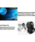 Built Tough Industrial Evaporative Air Conditioner With Extendable Cooling Ducts 220 Volt 910 Cubic Meters Per Hour Airflow close-up of blue casing and centrifugal fan.