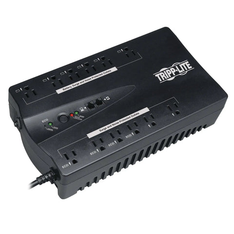 Eco Friendly 750VA USB Power Backup UPS, 450W Standby Battery Backup, 120V, 12 Outlets, Energy Saving ECO Mode, RJ11 Phone Line, 99% Line Mode Efficiency, TAA GSA Compliant