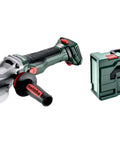 Built Tough Brushless 18V Cordless Flat Head Angle Grinder 125 MM Disc With Swivel Battery Base and storage case