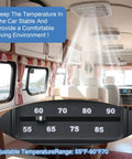 Interior of an RV showing RV Thermostat For Mach Air Conditioners Heat And Cool Control Single Stage Replacement Easy Install