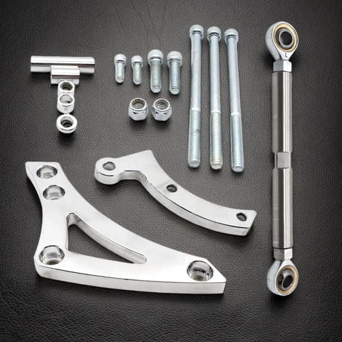 Precision 6061 Billet Aluminum Small Block Alternator Mount Bracket Kit Fits 318 340 360 Engines, billet bracket and hardware
