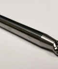 One Quarter Inch SD 1 Ball Bur Double Cut Solid Carbide With AlTiN Coating for precise finishing in metals, side view.