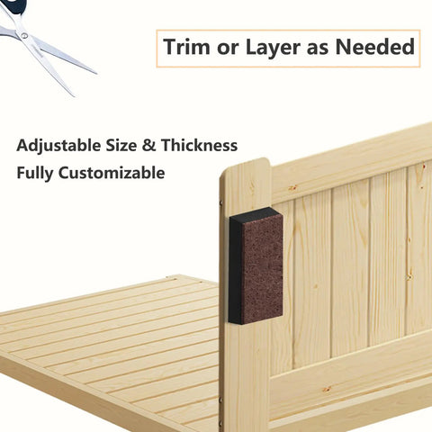 54 Piece Furniture Wall Protectors Kit With 18 Felt Pads And 36 EVA Foam Pads, Anti Collision Headboard Stoppers For Bed Frames And All Furniture, Reduces Noise, Wobble And Wall Scratches