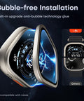 Two Pack Ultra Screen Protector For Apple Watch Ultra 3 And Ultra 2 49mm With 9H Tempered Glass and Titanium Alloy Frame