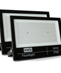 Two Pack 300W LED Flood Lights 39,000 Lumens Ultra Bright 6000K Daylight Outdoor Garage Garden Epistar Chips 450pcs