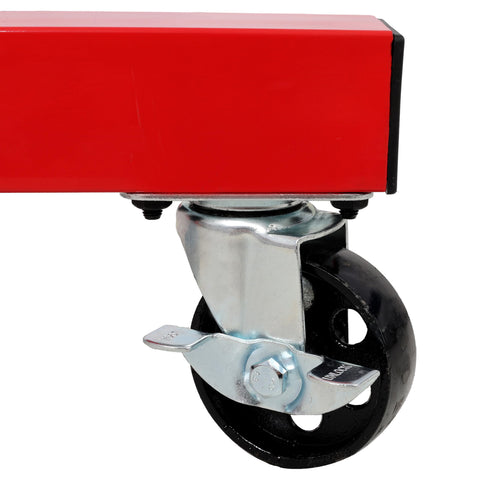 Heavy Duty Folding Engine Stand With 1500 Lb Rating And 360 Degree Geared Rotation Head smooth rolling locking caster wheel.