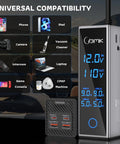Road Trip Vibes 300W Car Power Inverter Dc To Ac Converter With Pd 36W Quick Charge 4 Usb Ports Lcd Display stackable design and meter panel for gadgets.