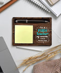 Cool Math Teacher Gift For Men And Women Teacher Appreciation And Retirement Gift Back To School Desk Decor Wooden Sticky Note Holder