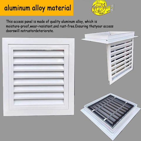Solid Pick 18 X 34 Inch Return Air Grille And Wall Ceiling Vent Cover, Heavy Duty White Aluminum HVAC Duct Grill visible from front and side.
