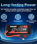 2S 7.4V 5200mAh LiPo RC Battery With 25C Discharge For 1/10 Scale Cars, Trucks, And Boats Fits X07, X07W, X08, X15W