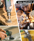 Budget Friendly 21 Piece Wire Brush Drill Set With Abrasive Wheels Cups And End Brushes For Quarter Inch Hex Shank in use