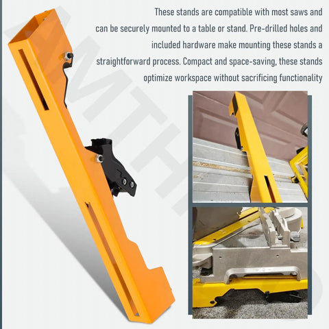 Heavy Duty Miter Saw Mounting Brackets With Lever Release Clips For DW723, DWX723, DWX724, DWX725 And N087371 Stands